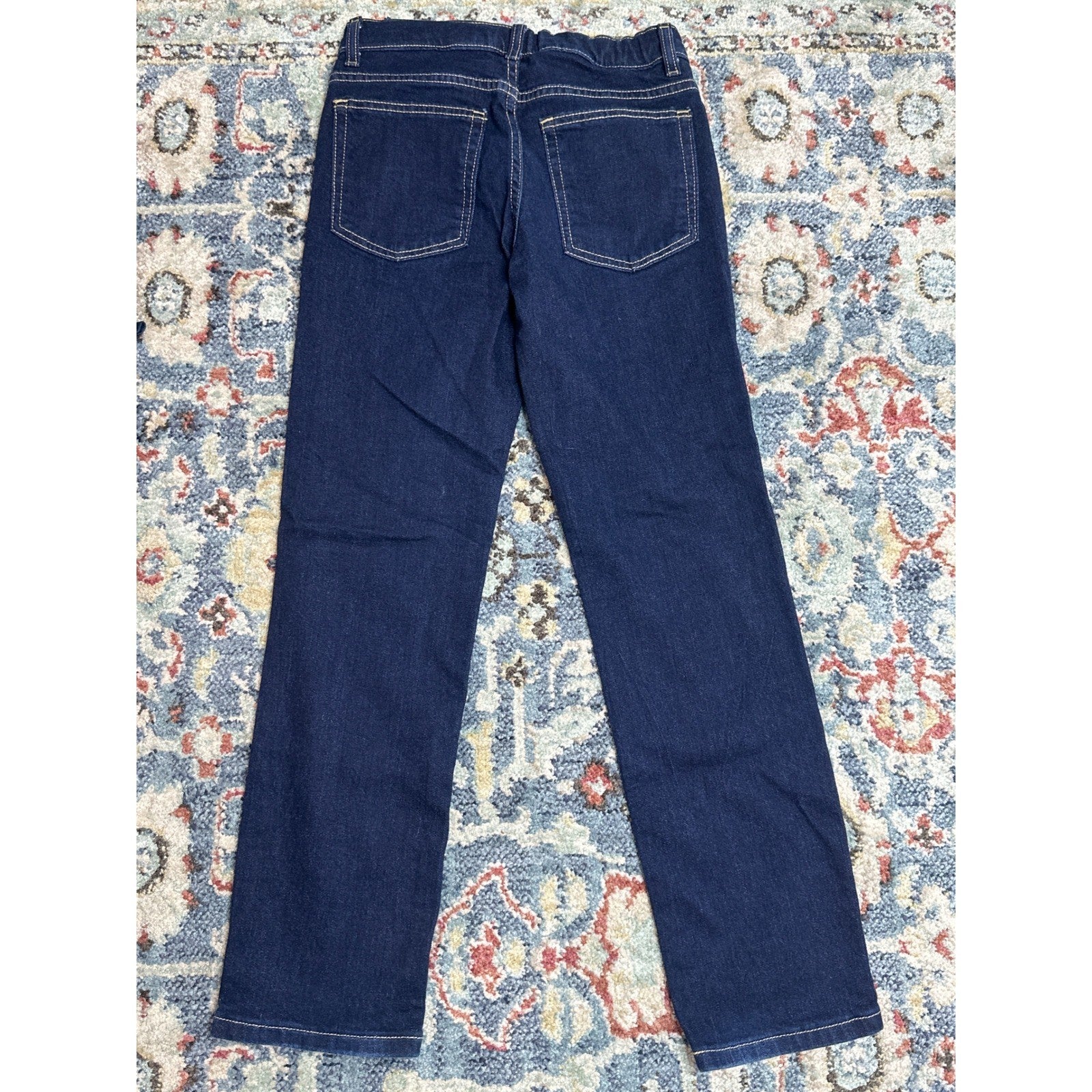 Boys 12 Slim Jean Bundle Blue Black Adjustable Waist4