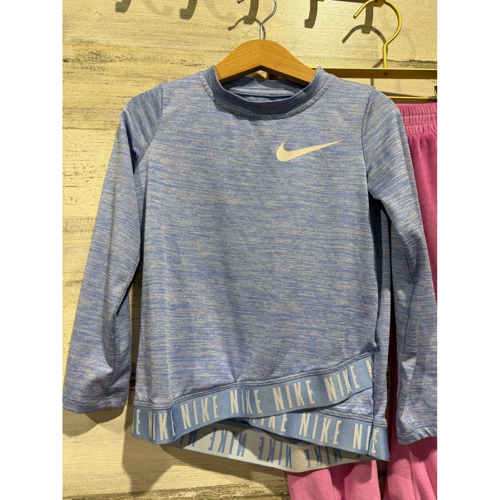Nike Hoodie Shirt Pants Bundle Girls 4T 4 Pink Blue Athletic Gorpcore EUC2