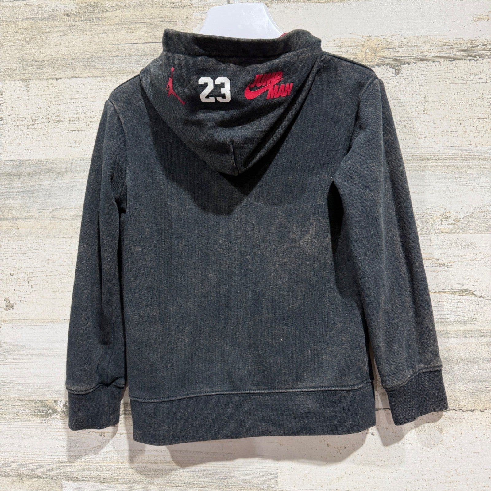 Jordan Hoodie Boys 4 Black Red Jumpman Graphic Sportswear3