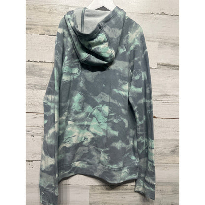 Athleta Girl Hoodie Girls XL 14 Soft Blue Green Tie Dye In Your Element 2.0 EUC2