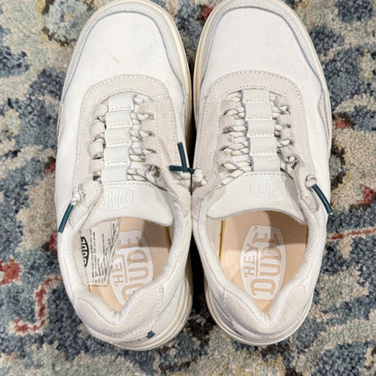 Hey Dude Hudson Lift Sport Kids W5 Cream Platform Sneaker Casual GUC5