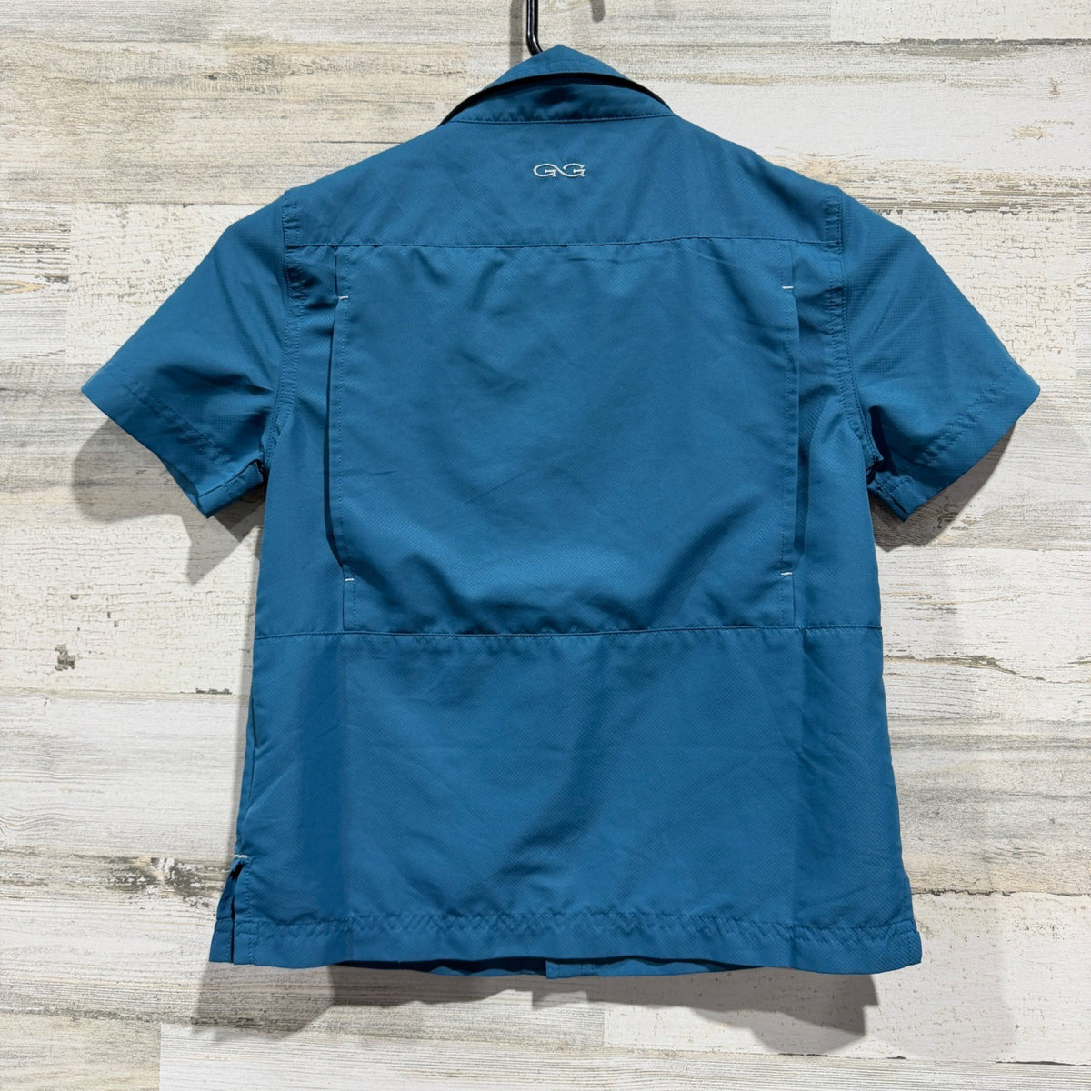GameGuard Outdoors Micro-Fiber Shirt Kids Small Blue Fishing Camping EUC4