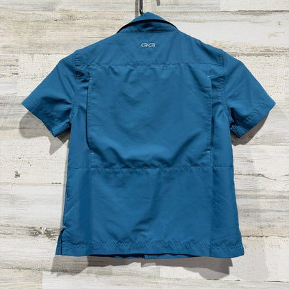 GameGuard Outdoors Micro-Fiber Shirt Kids Small Blue Fishing Camping EUC4