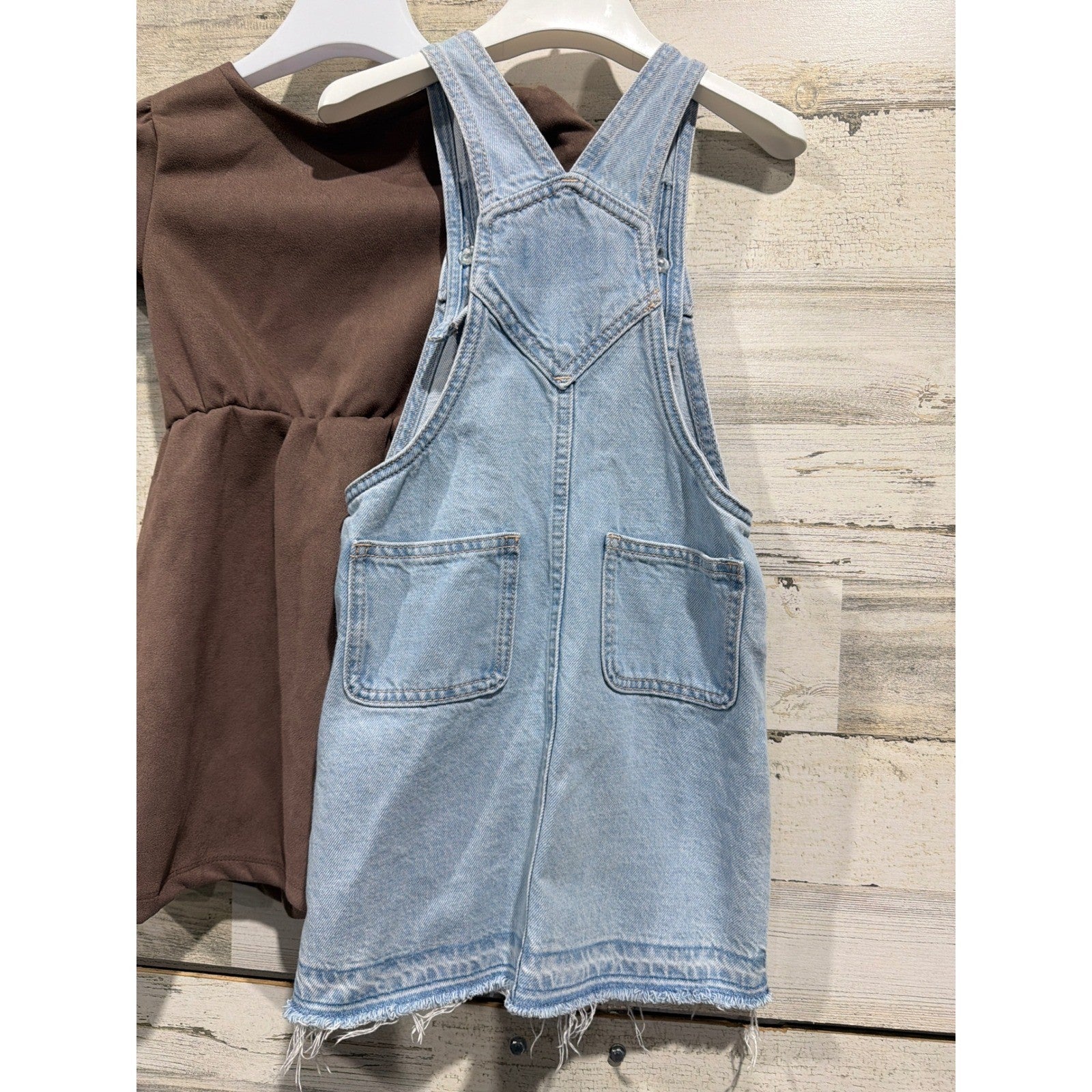 Sincerely Jules Old Navy Dress Bundle Girls 5T Brown Leopard Denim EUC5