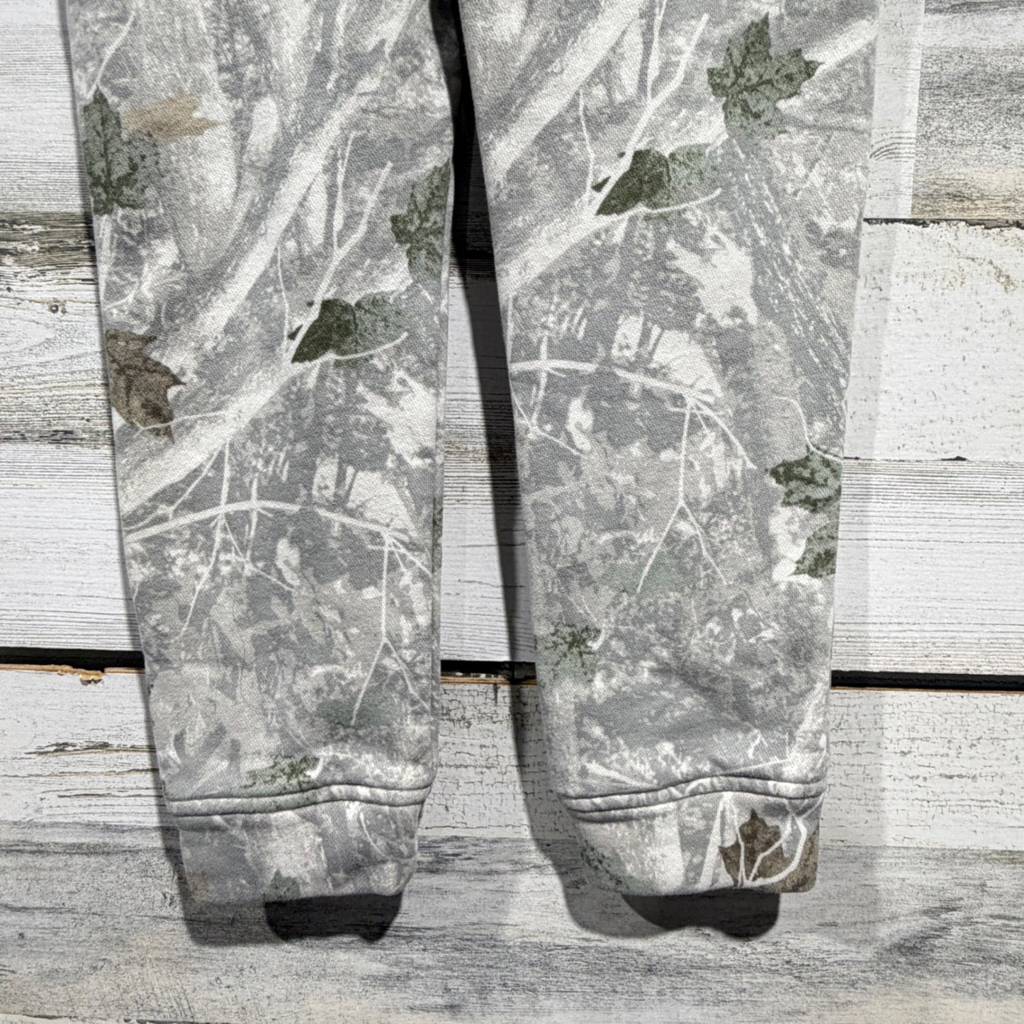 Abercrombie Kids Sweatpants Boys 7/8 Grey Camo Leaf Joggers EUC4
