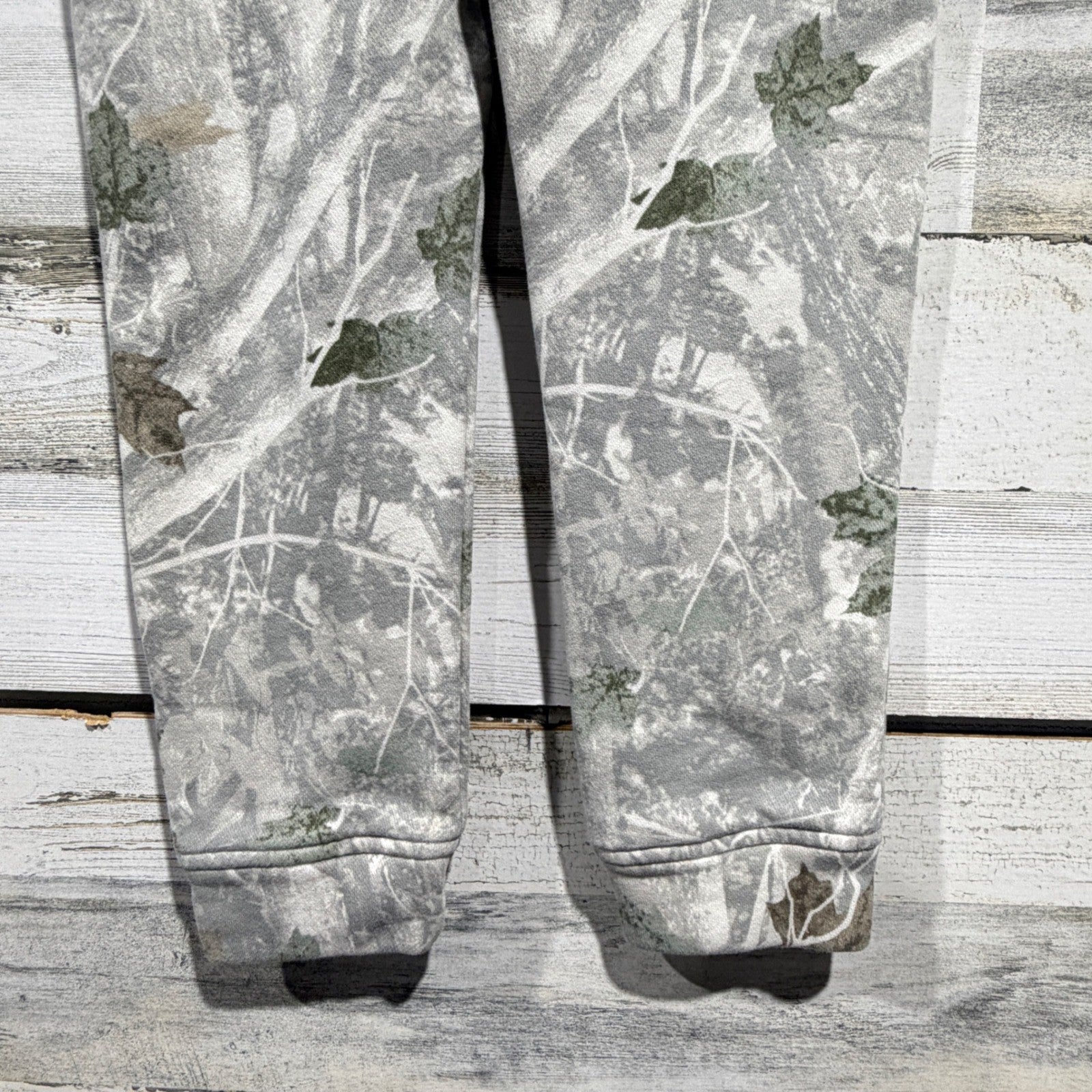Abercrombie Kids Sweatpants Boys 7/8 Grey Camo Leaf Joggers EUC4