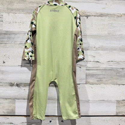Stonz Sun Suit Boys 18-24M Green Camo UPF 50 Rash Guard Gorpcore NWT3
