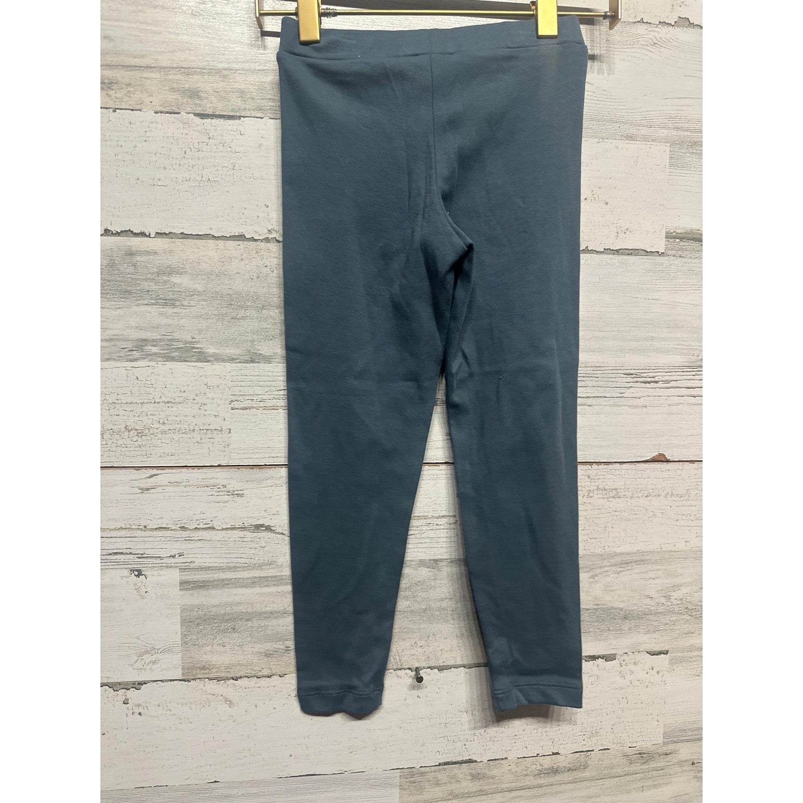 Lemon Loves Lime Basic Leggings Girls Size 4 Orion Blue Solid Cotton NWT1