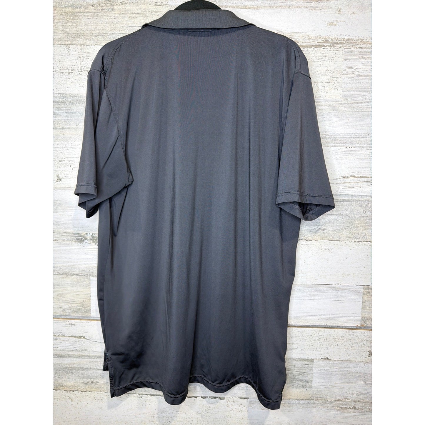 Southern Marsh Polo Men XL Gray Performance Stretch Duck Logo Preppy *Flawed5