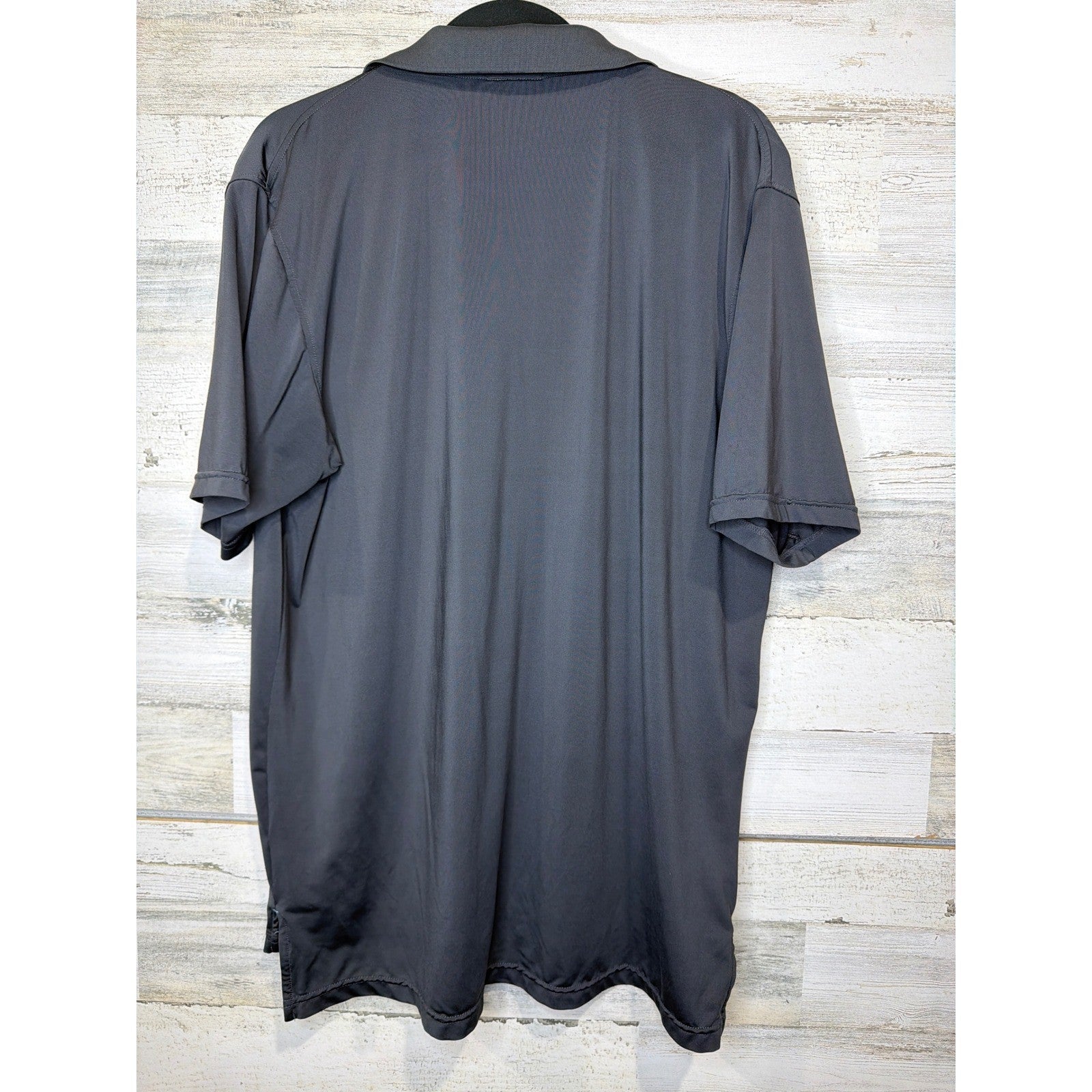 Southern Marsh Polo Men XL Gray Performance Stretch Duck Logo Preppy *Flawed5