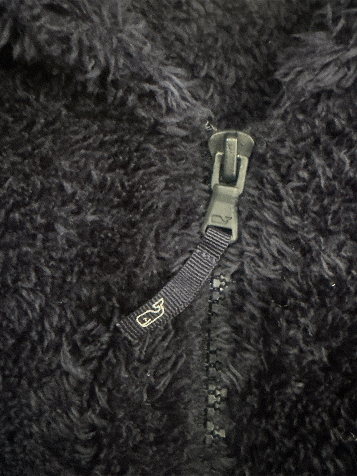 Vineyard Vines Sherpa Hoodie Girls M 10-12 Navy Blue Full Zip Fleece EUC2