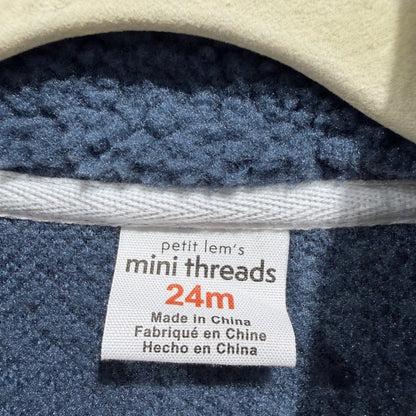 Baby Essentials Petit Lem Long Sleeve Bundle Boys 24M Blue Striped Fall EUC5