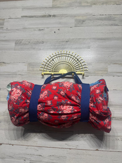 Matilda Jane Sleeping Bag Kids Red Blue Floral Plaid Ruffle EUC6