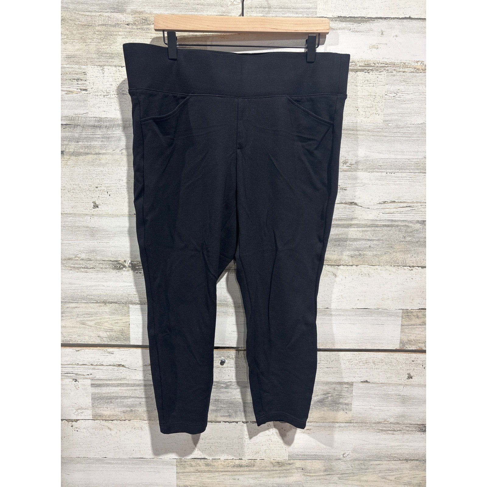Torrid Pixie Skinny Pants Women 1R Black Ponte Stretch Workwear EUC0