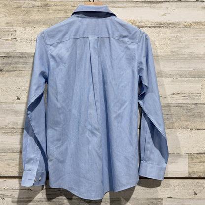 Class Club Gold Label Button Down Boys 14/16 Blue Striped Preppy EUC3