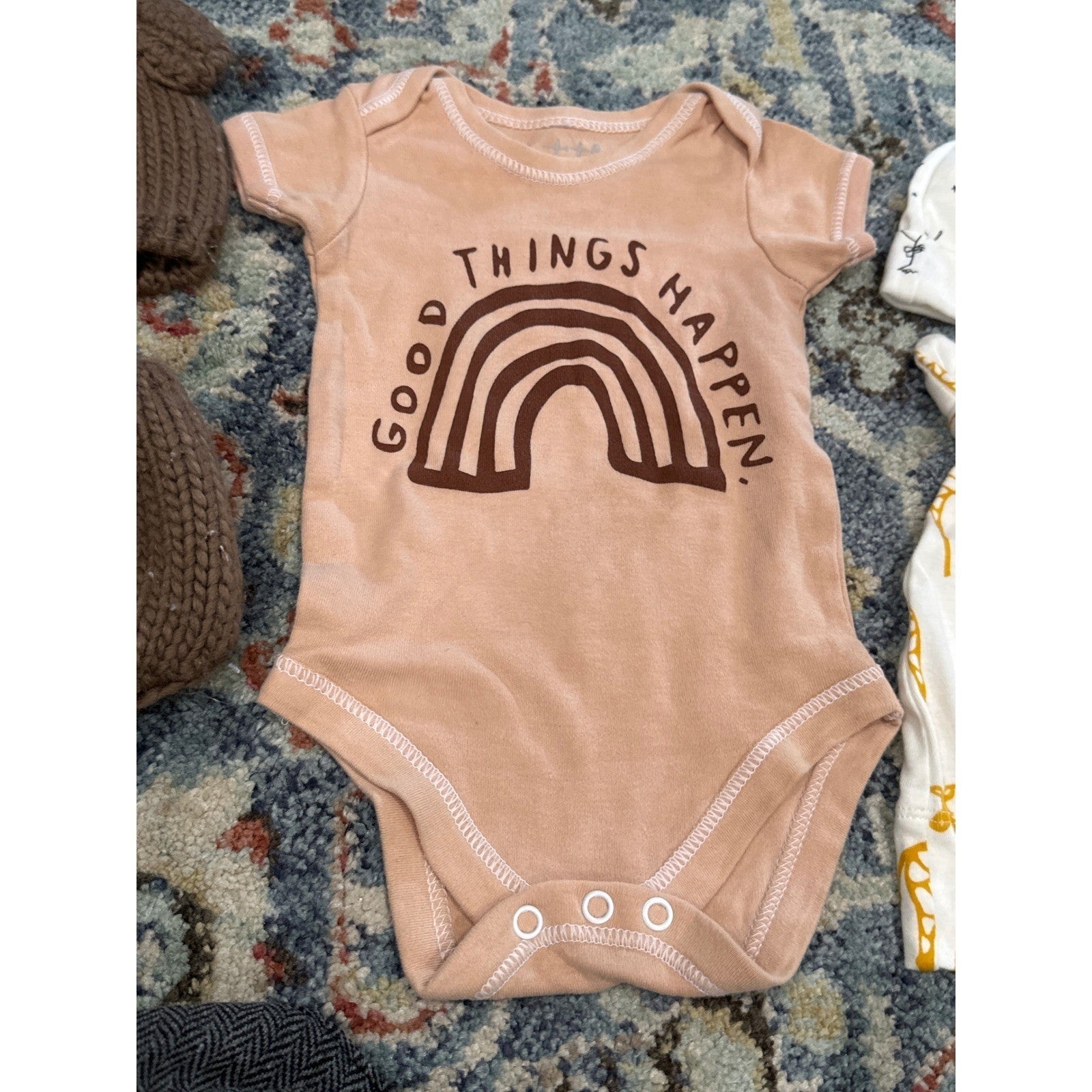 Gap Copper Pearl Milk Barn Little Me Target Baby Boy 0-6M Brown Bundle5
