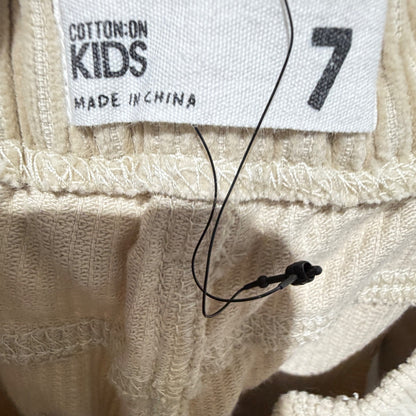 Cotton On Kids Corduroy Pants Boys Size 7 Beige Straight Leg4