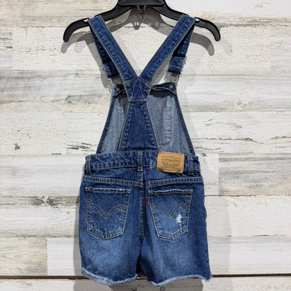 Levi's Shortall Denim Overalls Girls 6 Blue 100% Cotton Classic3