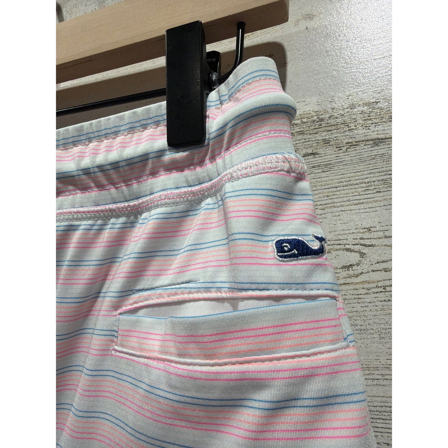 Vineyard Vines All In Motion Skort Lot Girls 10-12 Pink Navy Striped Sporty GUC*3