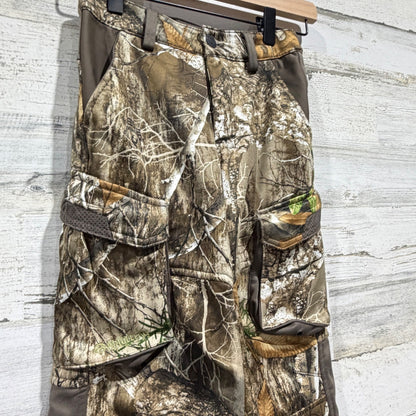 Magellan Waterproof Pants Boys XS Camo Realtree Edge Cargo Hunting Outdoors EUC2