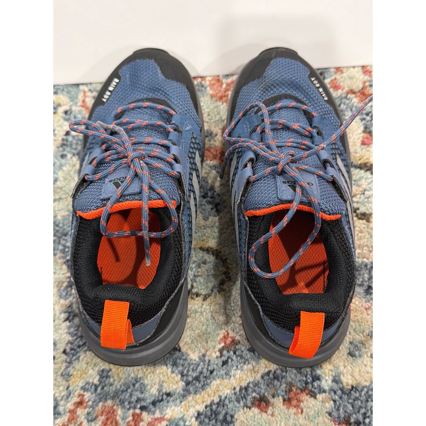 Adidas Terrex Hiking Shoes Boys Size 1 Blue RAIN.RDY Outdoors4