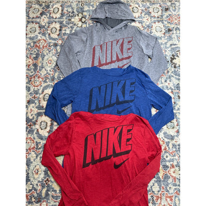 Nike Dri-FIT Hooded Shirt Bundle Boys XL Multicolor Long Sleeve Graphic EUC0