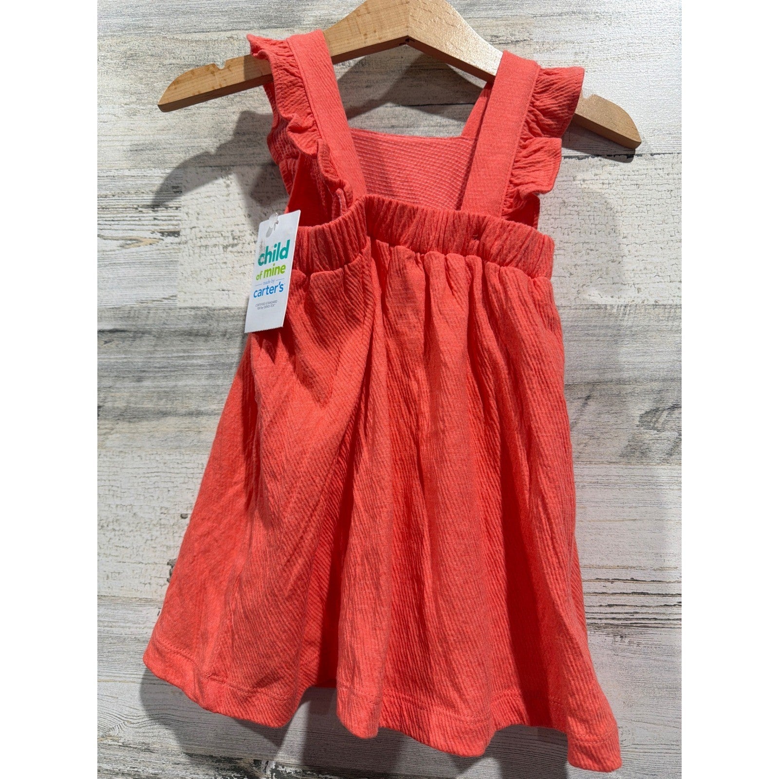 Girls 12M Bundle Denim Dress Coral Dress Bright Floral6