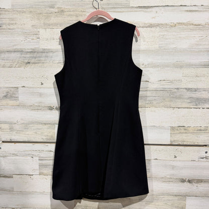 Alex Marie Bow Accent Sheath Dress Womens 12 Black Classic Preppy EUC4