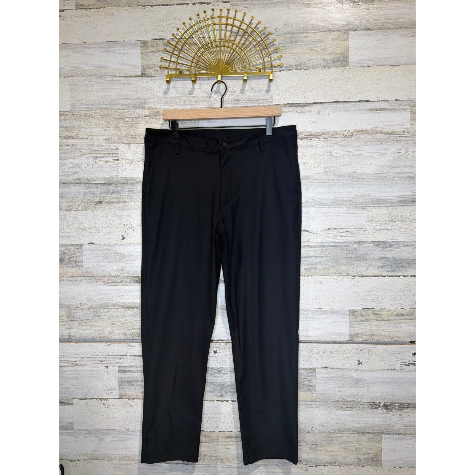 All In Motion Golf Pants Men 36x30 Black Stretch Performance Athleisure EUC0
