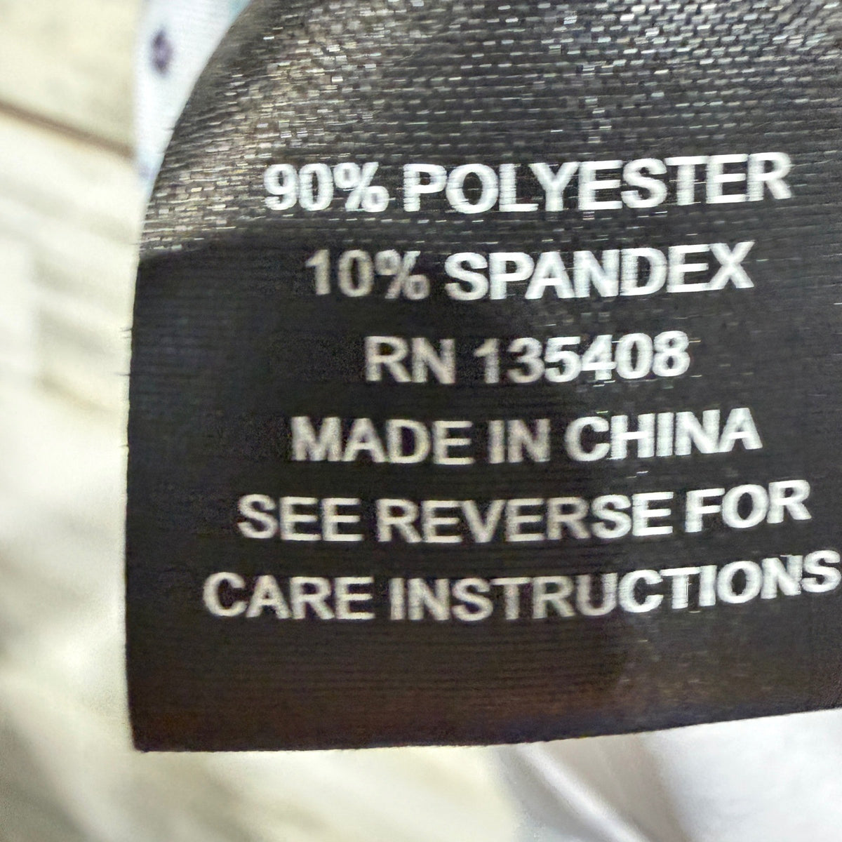 Rafter C Polo Shirt Men Large White Paisley Performance Western *Flawed5
