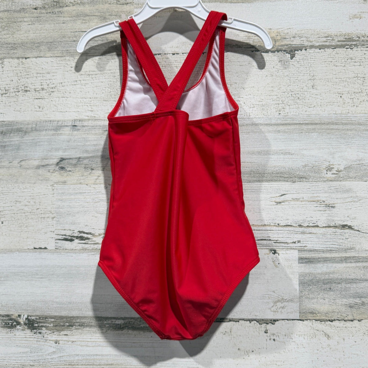 One Piece Swimsuit Girls 6 Red Sequin Cherry Rockabilly EUC2