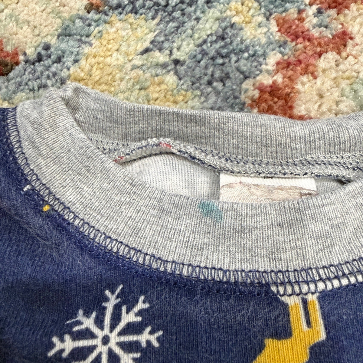 Mini Boden Pajamas Boys 3Y Blue Christmas Dog Nutcracker Holiday *Flawed2