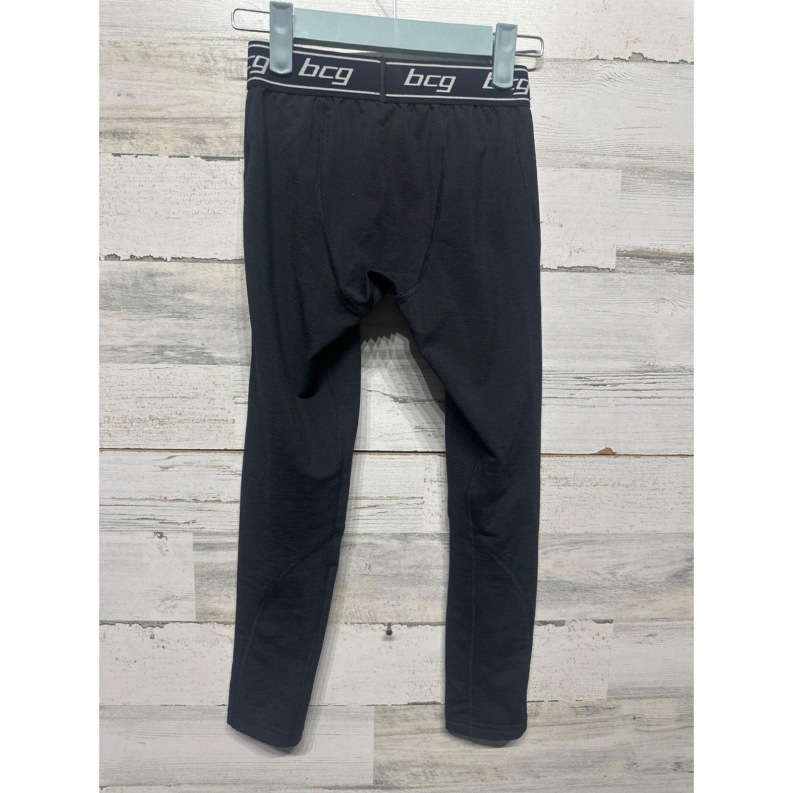 BCG Compression Leggings Boys 10/12 Black Cold Weather Base Layer1