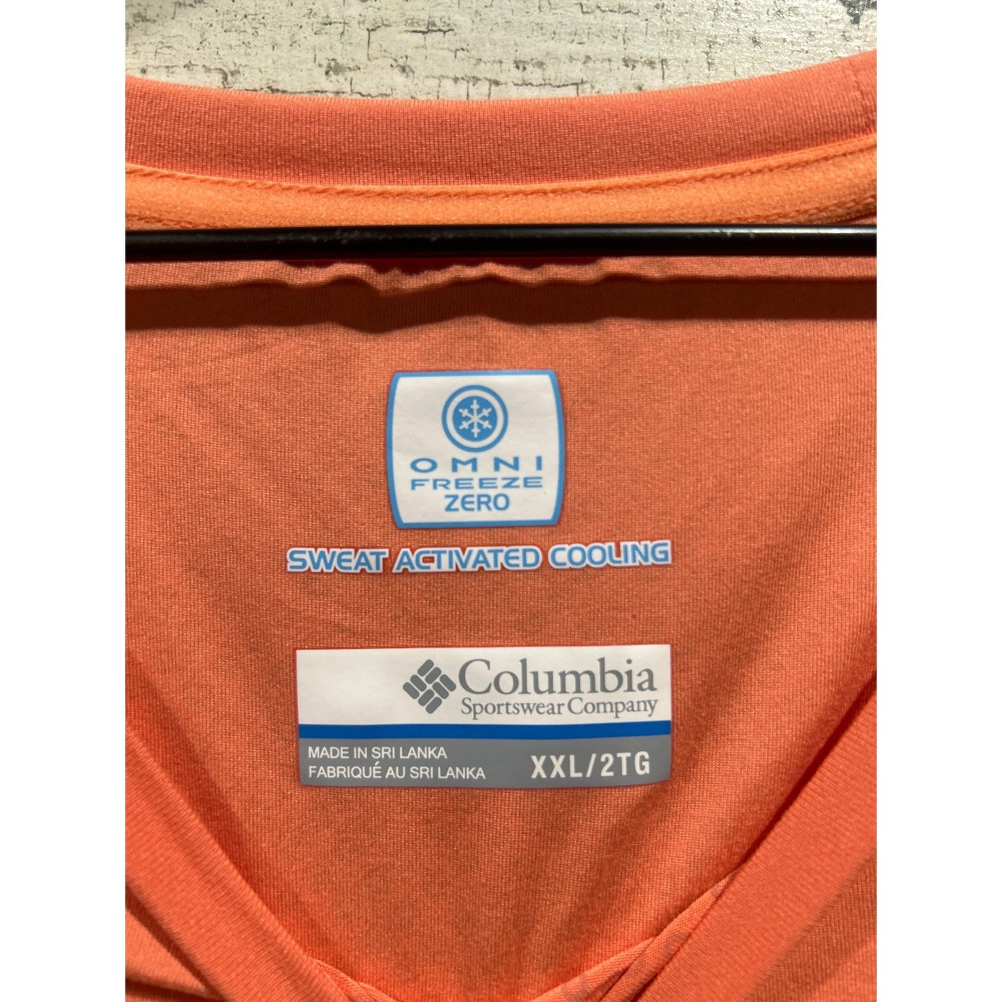 Columbia PFG T-Shirt Mens XXL Orange Omni-Wick Performance Gorpcore EUC1