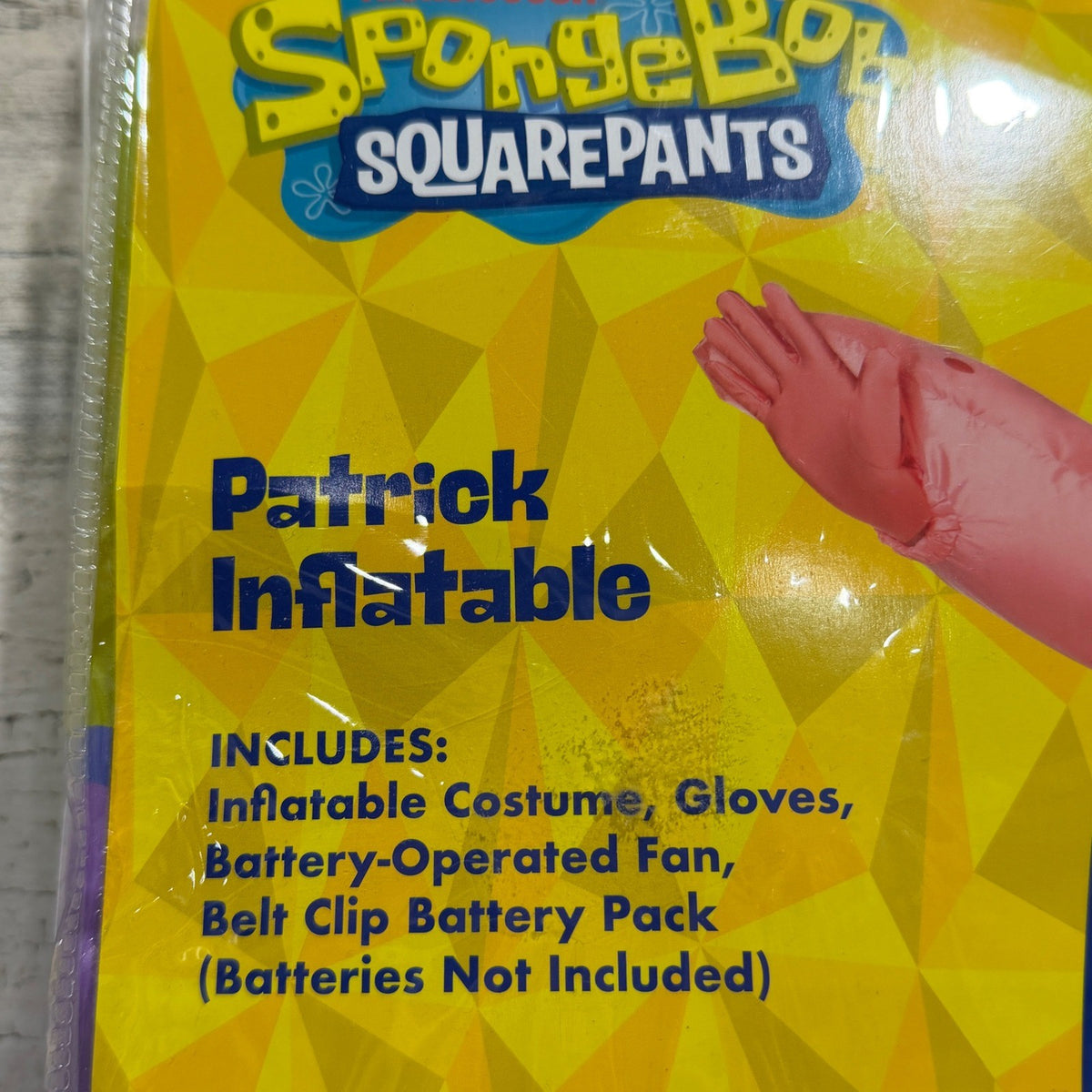 Spirit Halloween Patrick Inflatable Child SM/MD 4-10 Pink SpongeBob Core NWT2