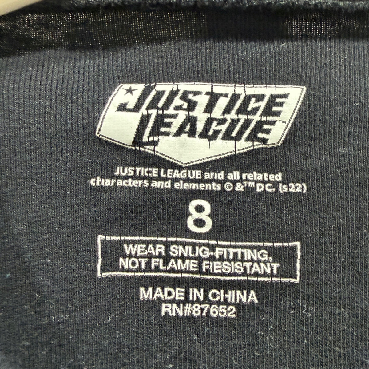 Justice League Batman Pajama Set Boys Size 8 Black Grey Muscle Graphic GUC*3