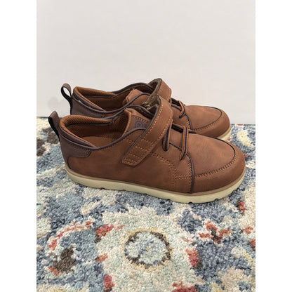 Stride Rite Dress Sneakers Boys 12M Brown Wide Fit Orthopedic Classic EUC5