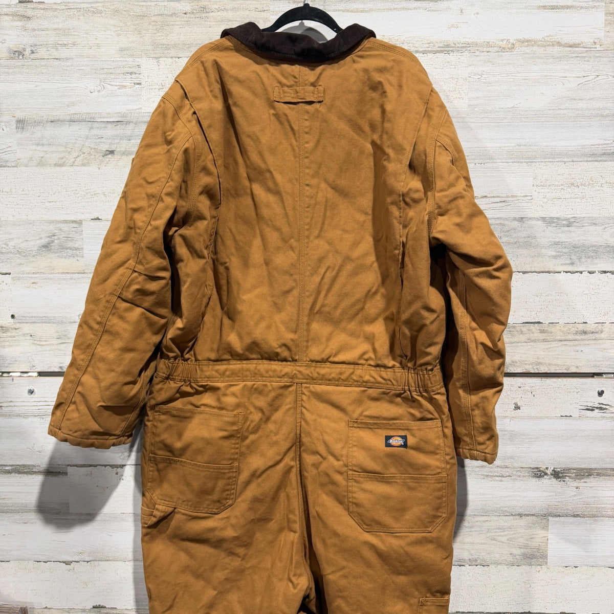 Dickies Coveralls Men 2XLR Brown Duck Canvas Insulated Workwear6