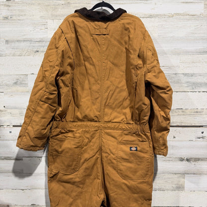 Dickies Coveralls Men 2XLR Brown Duck Canvas Insulated Workwear6