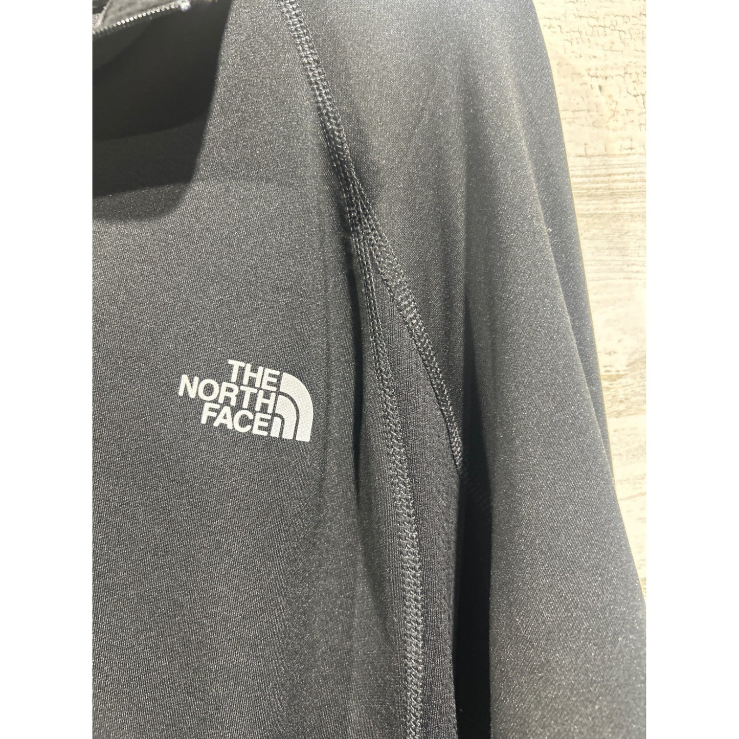 The North Face 1/4 Zip Pullover Mens XXL Black VaporWick Hiking Gorpcore EUC2