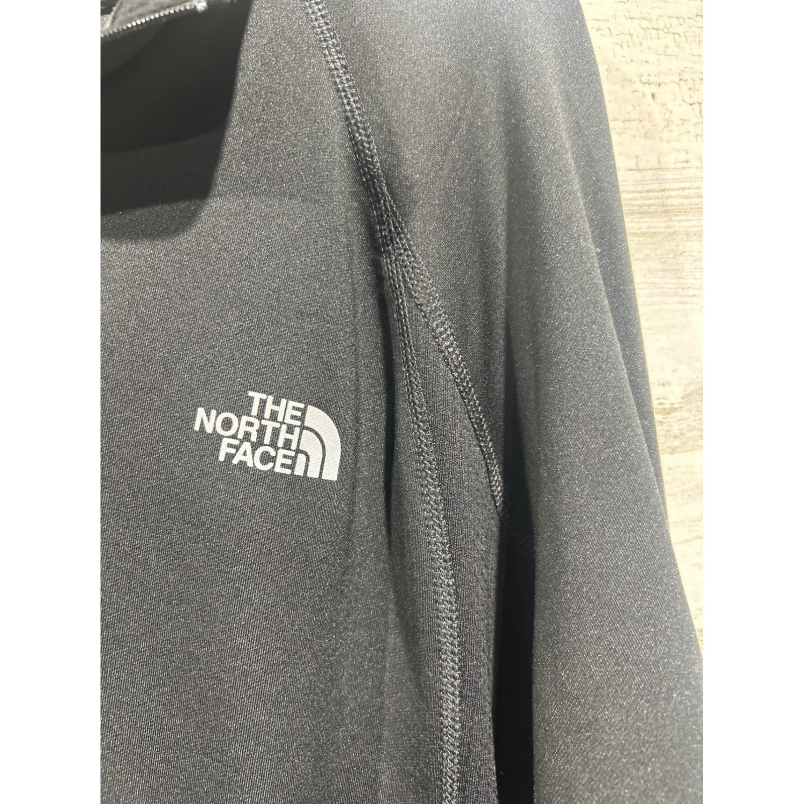 The North Face 1/4 Zip Pullover Mens XXL Black VaporWick Hiking Gorpcore EUC2