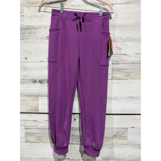 Freely Delilah Jogger Girls Medium Purple Cargo Pockets Athleisure NWT0