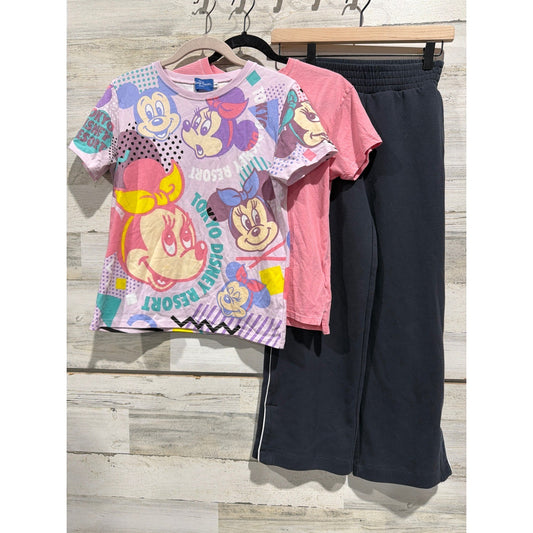 BCG Cotton On Tokyo Disney Girls M 8/10 Multicolor 3pc Bundle Minnie0