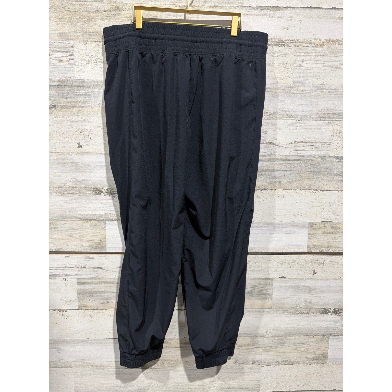Abercrombie YPB Joggers Women XL Black High Rise Activewear EUC1