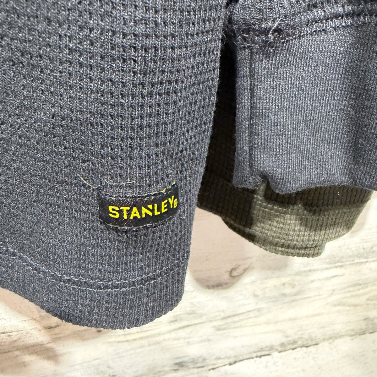 Stanley Waffle Knit Thermal Shirts Men XL Green Black Workwear5