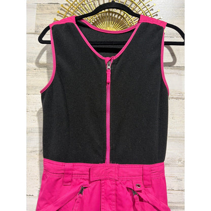 Arctix Snow Bib Overalls Girls Large Pink Black Insulated Ski Pants GUC*2