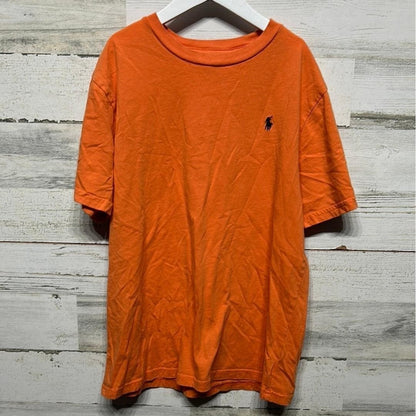 Polo Ralph Lauren T-Shirt Boys 14/16 Orange Embroidered Pony Logo Preppy0