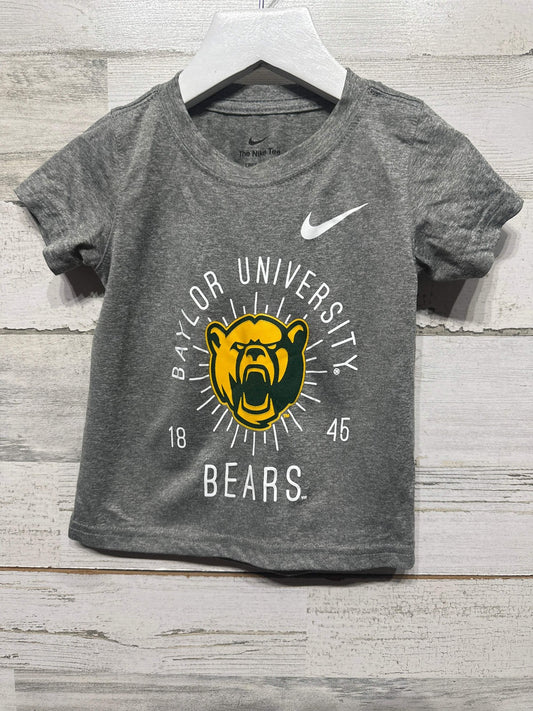 Nike T-Shirt Boys 2T Gray Baylor University Bears Dri-FIT EUC0