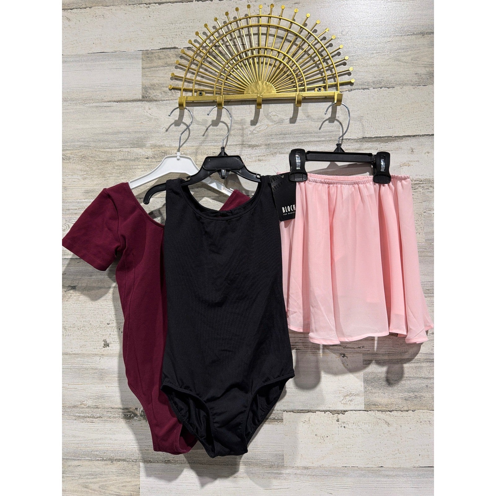 Bloch Dancewear Bundle Girls 8-10 Pink Black Burgundy Ballet0