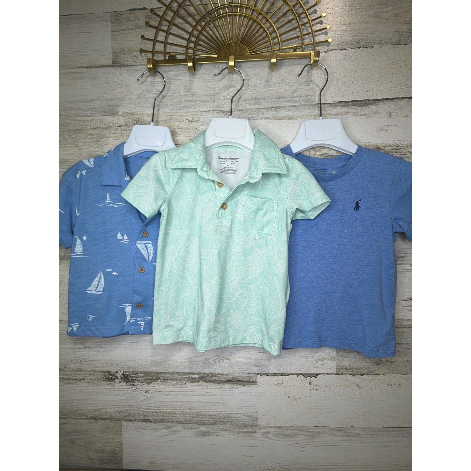 Ralph Lauren Tommy Bahama Carter's Shirt Bundle Boys 24M Nautical Preppy EUC0